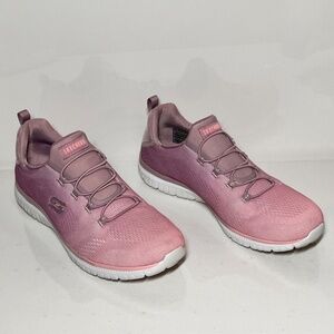 Skechers Virtue Pure Radiance Washable Mesh Slip-On Bungee Sneakers